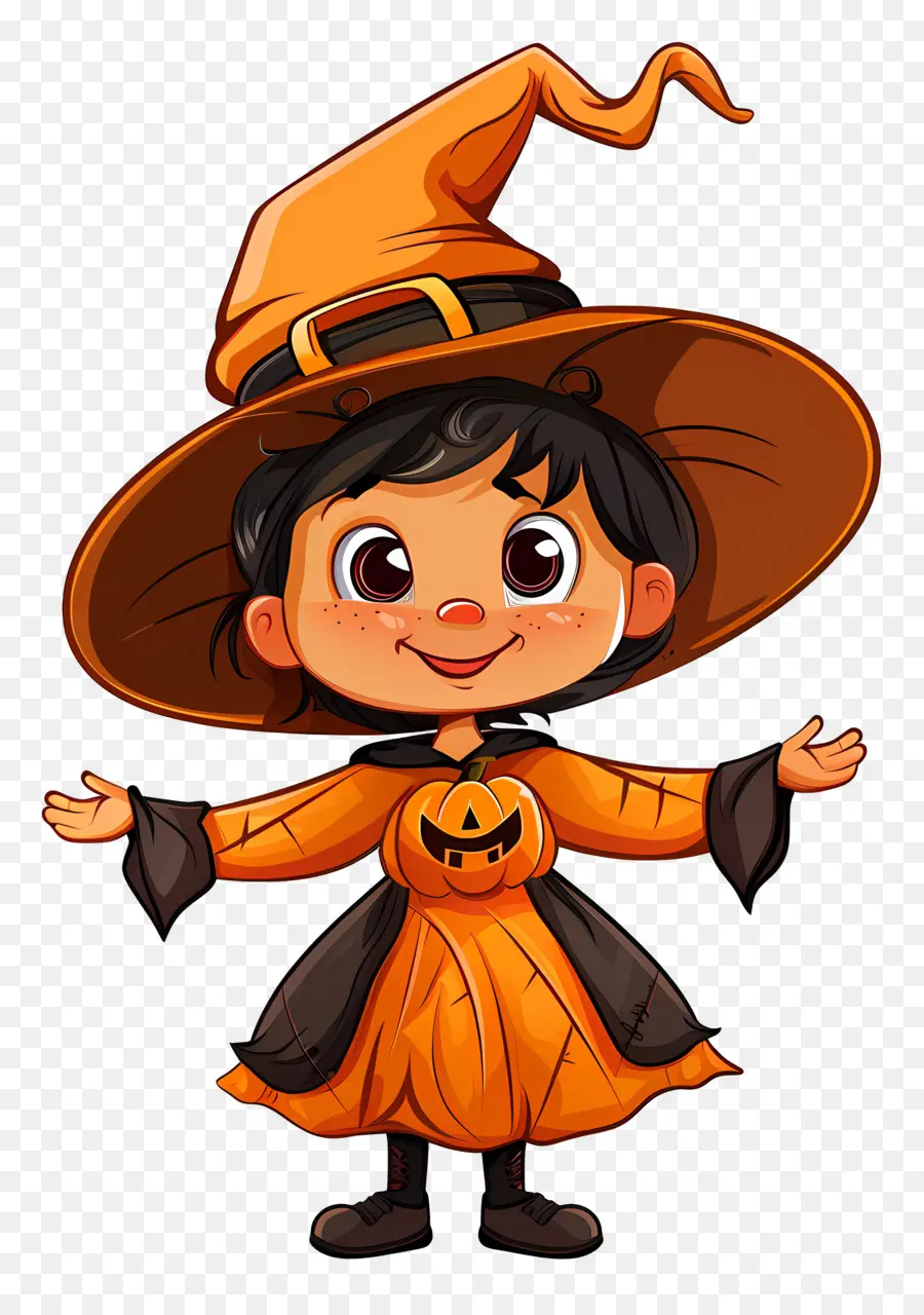 Disfraz De Halloween Para Niños，Bruja PNG