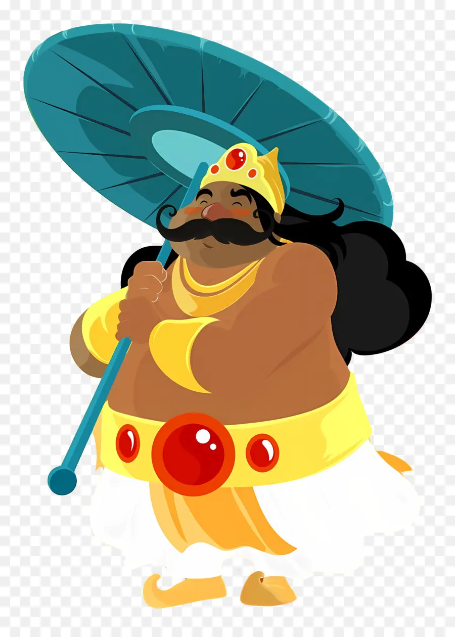 Mahabali，Rey Con Paraguas PNG