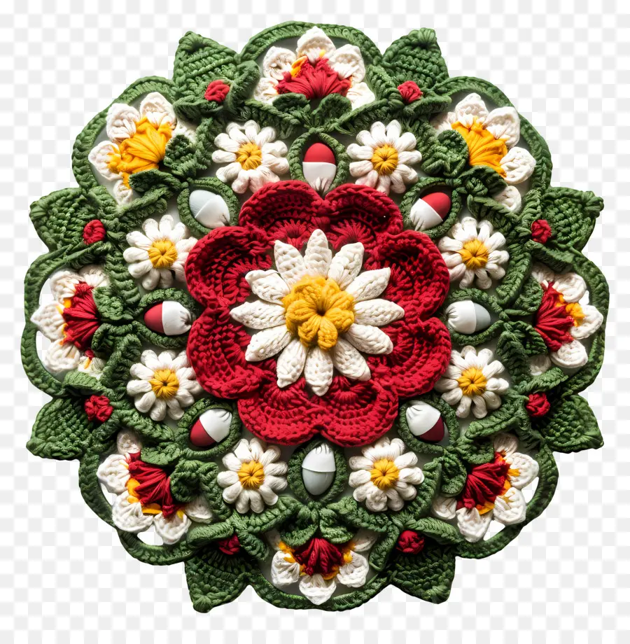 Mandala De Ganchillo，Hecho A Mano PNG