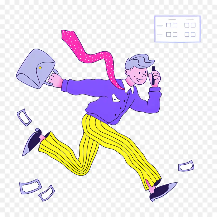 Empresario Corriendo，Hombre Corriendo PNG