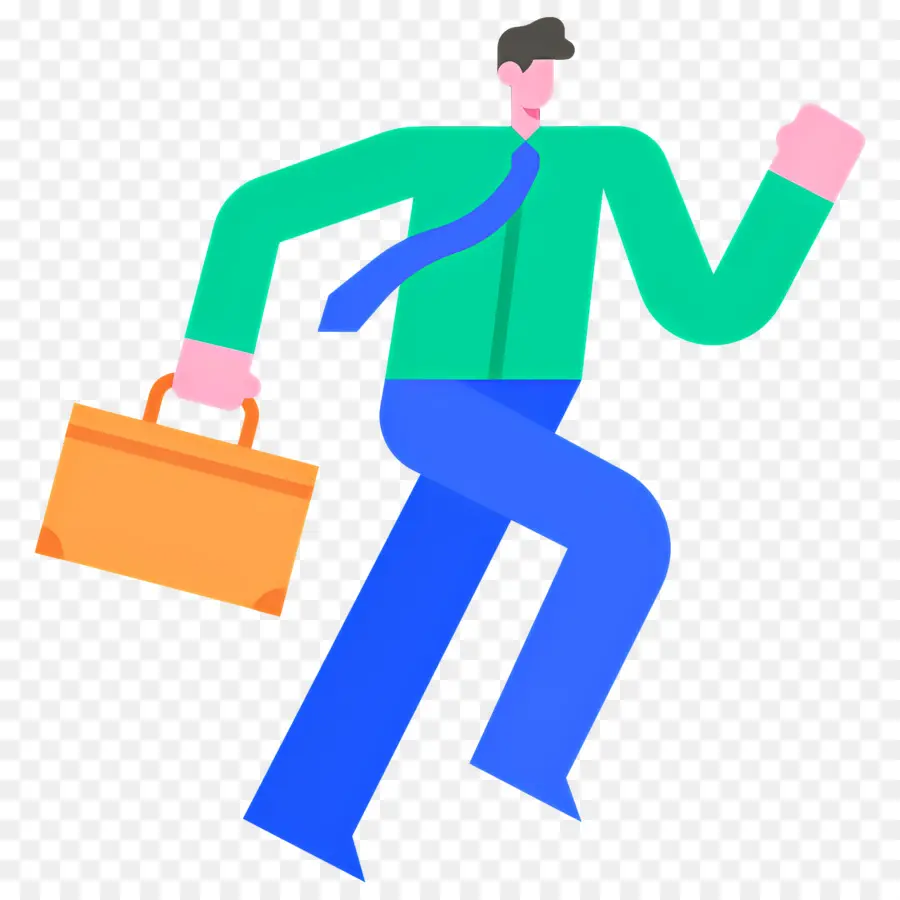 Empresario Corriendo，Hombre De Negocios PNG