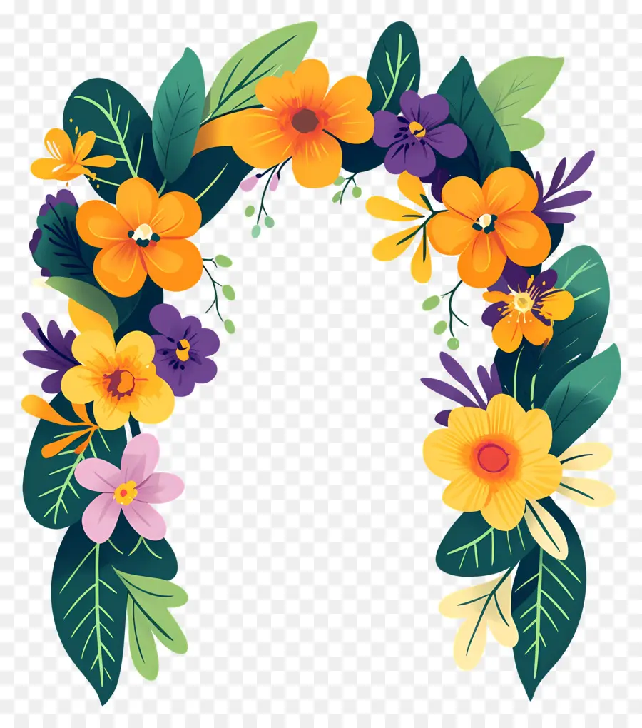 Arco De Flores，Arco Floral PNG