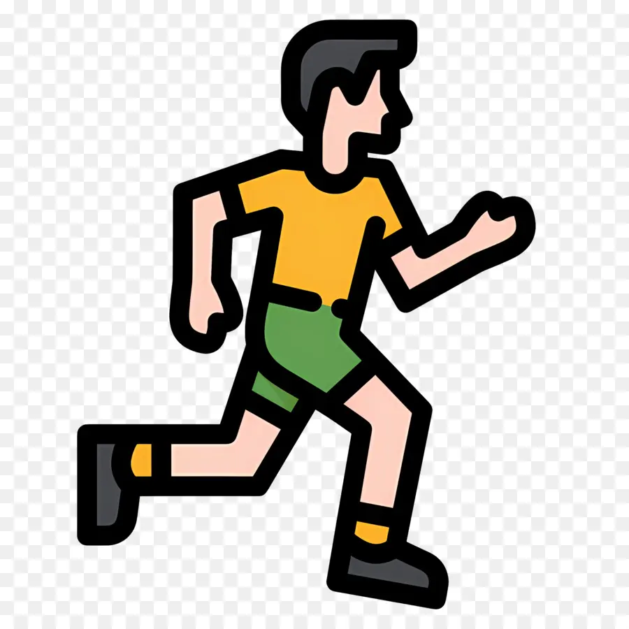 Hombre Corriendo，Ejercicio PNG