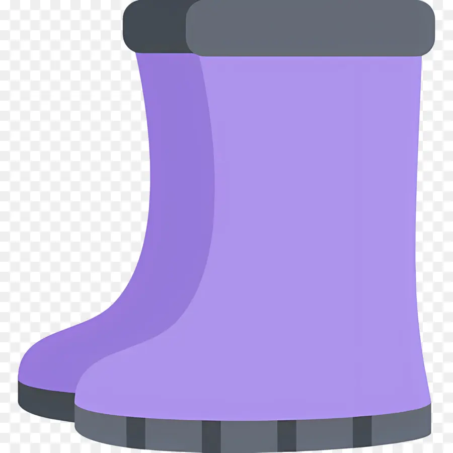 Bota De Lluvia，Botas Moradas PNG