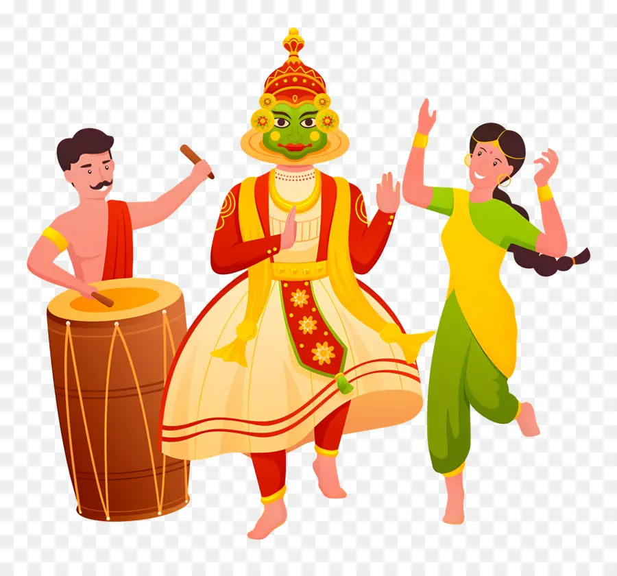 Feliz Onam，Danza Tradicional PNG