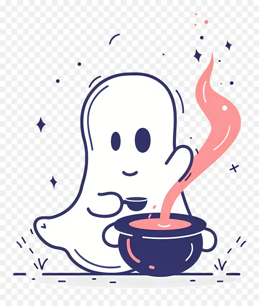 Poción Para Agitar Fantasmas，Lindo Fantasma PNG