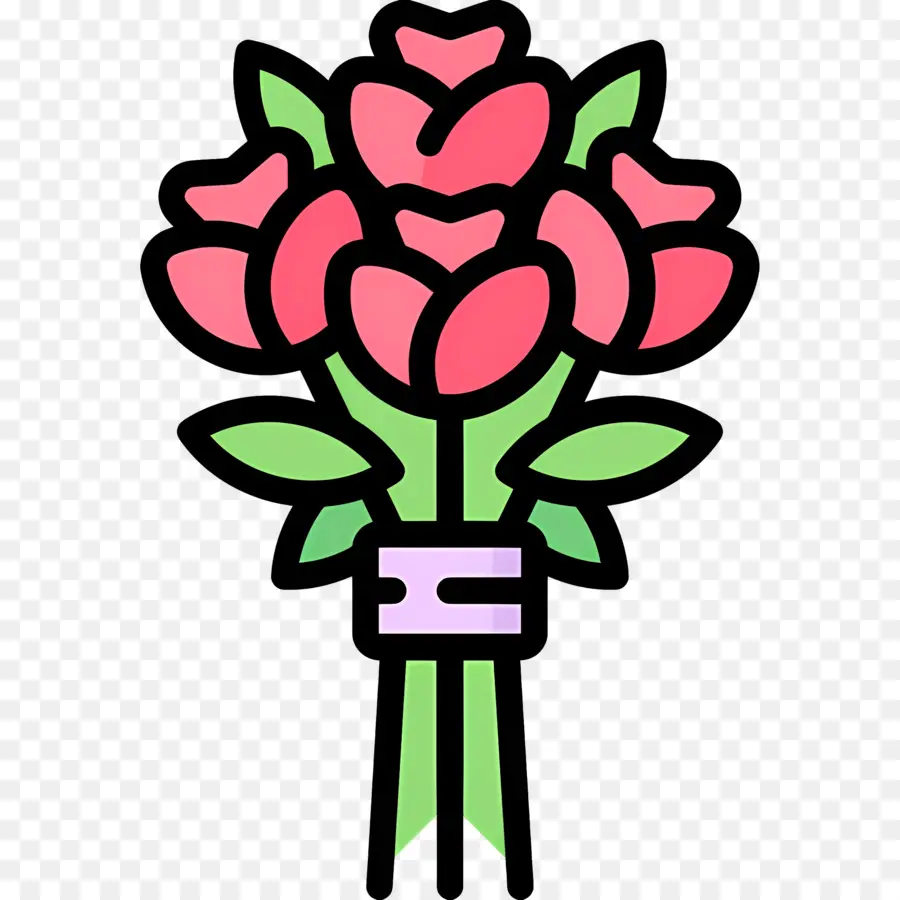 Ramo De Rosas，Ramo De Flores PNG