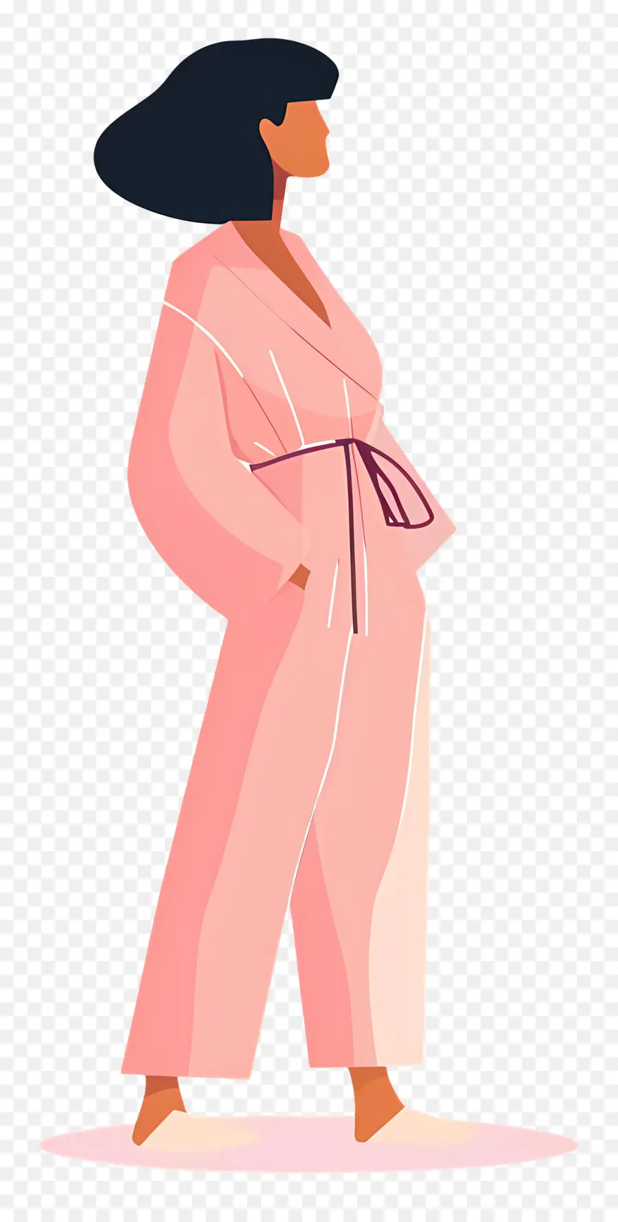 Mujer En Rosa，Mujer En Túnica Rosa PNG