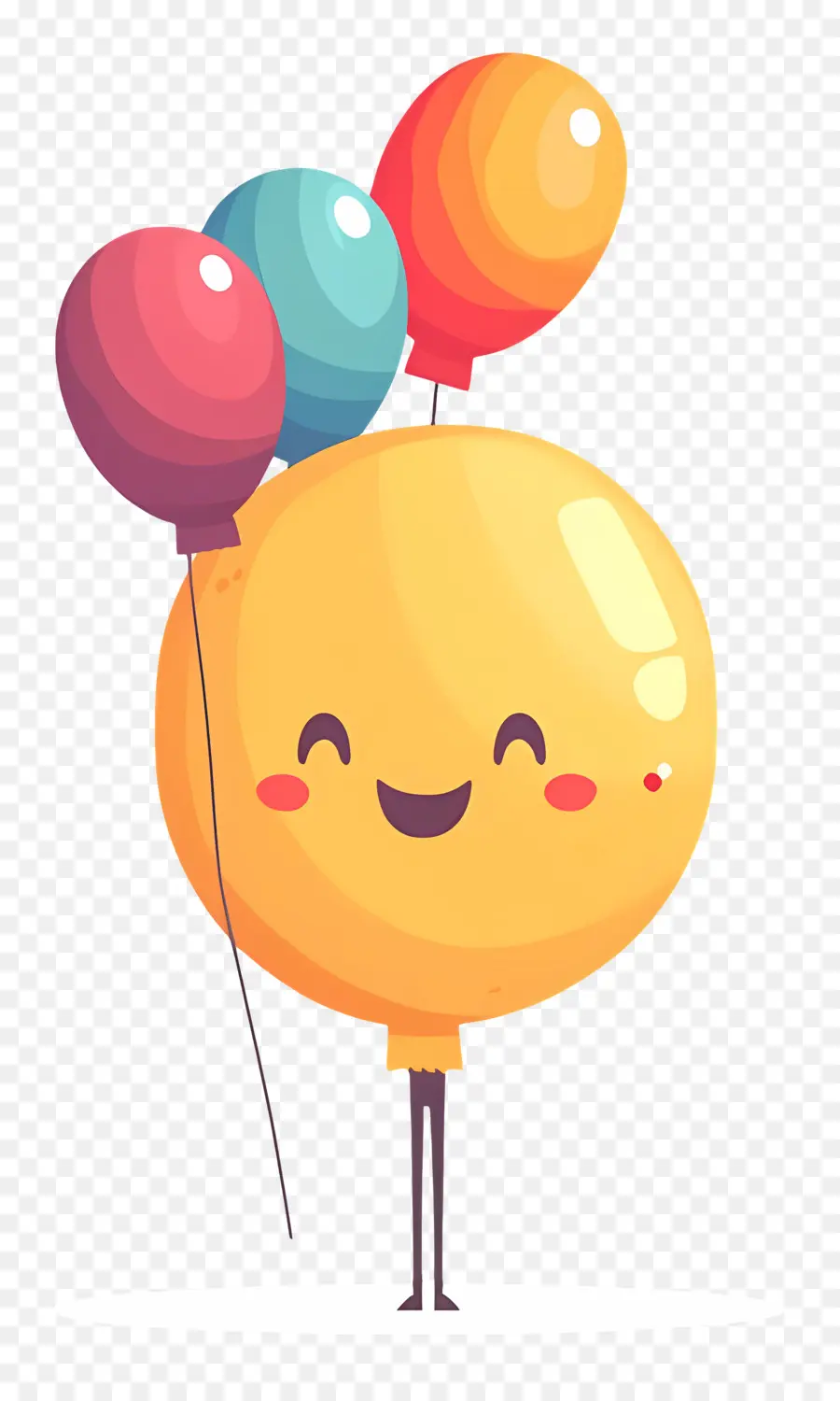 Cumpleaños Emoji，Globo Sonriente PNG