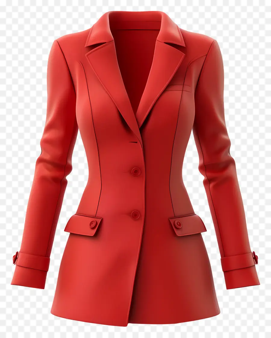 Vestimenta Formal Mujer，Chaqueta Roja PNG