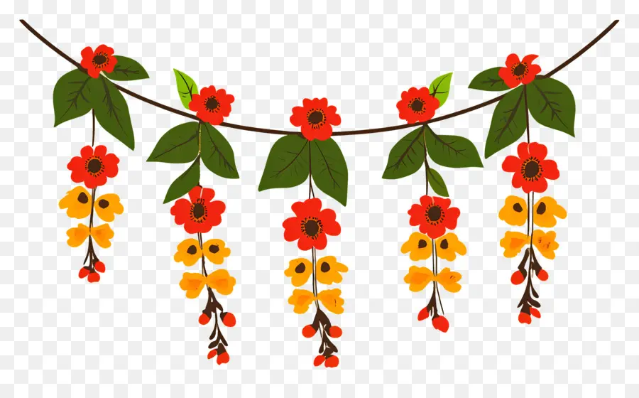 Guirnalda Ugadi，Guirnalda De Flores PNG