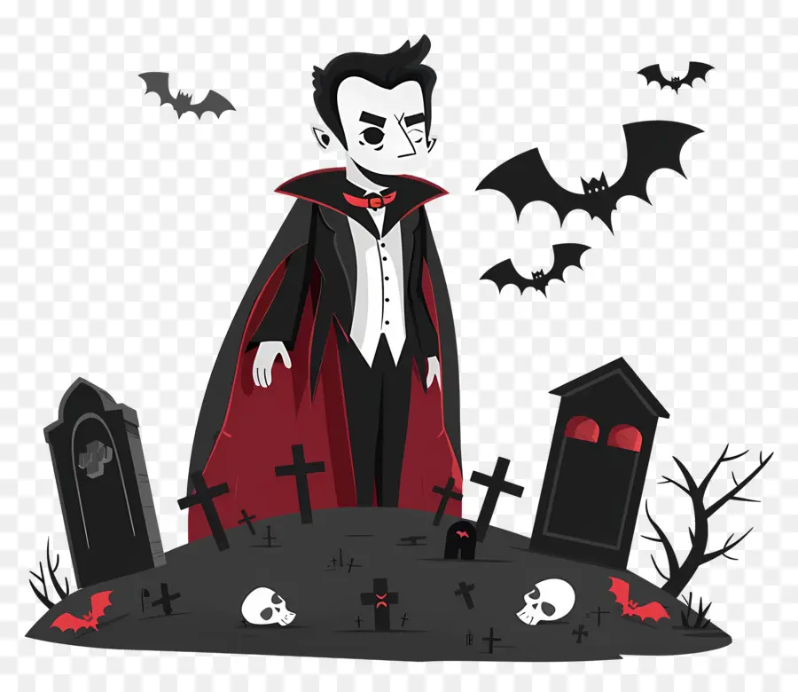 Drácula De Halloween，Vampiro PNG