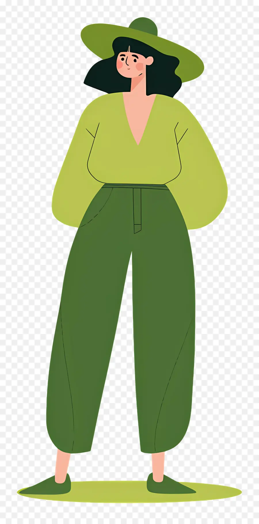 Mujer En Verde，Mujer De Verde PNG