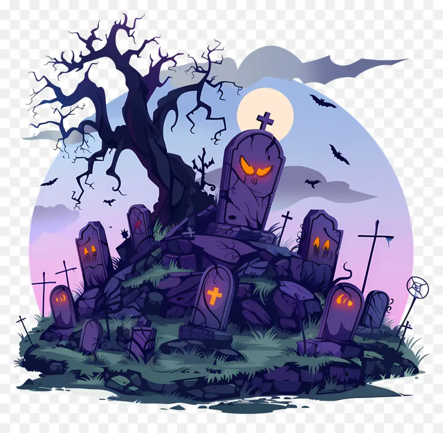 Noche De Halloween，Cementerio Embrujado PNG