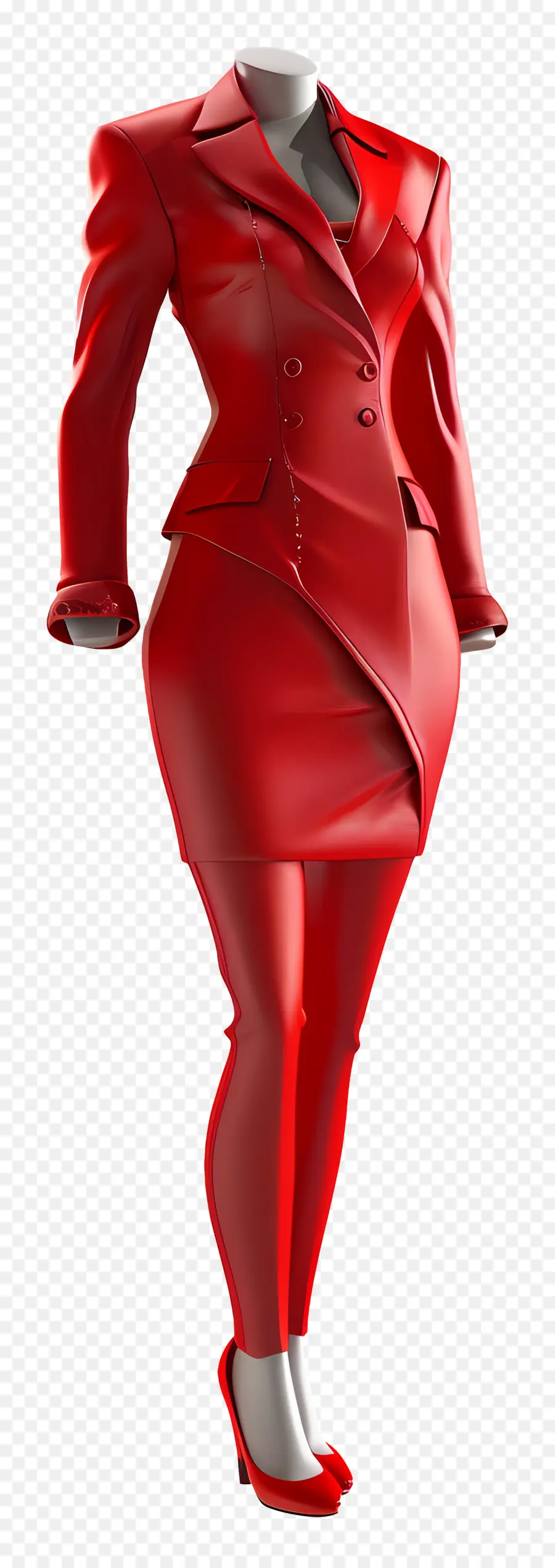 Vestimenta Formal Mujer，Traje Rojo PNG