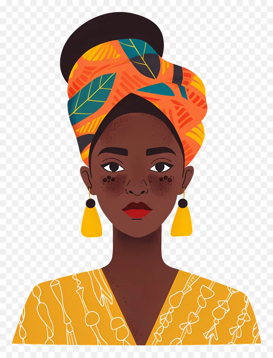 Mujer Africana，Mujer Con Diadema PNG