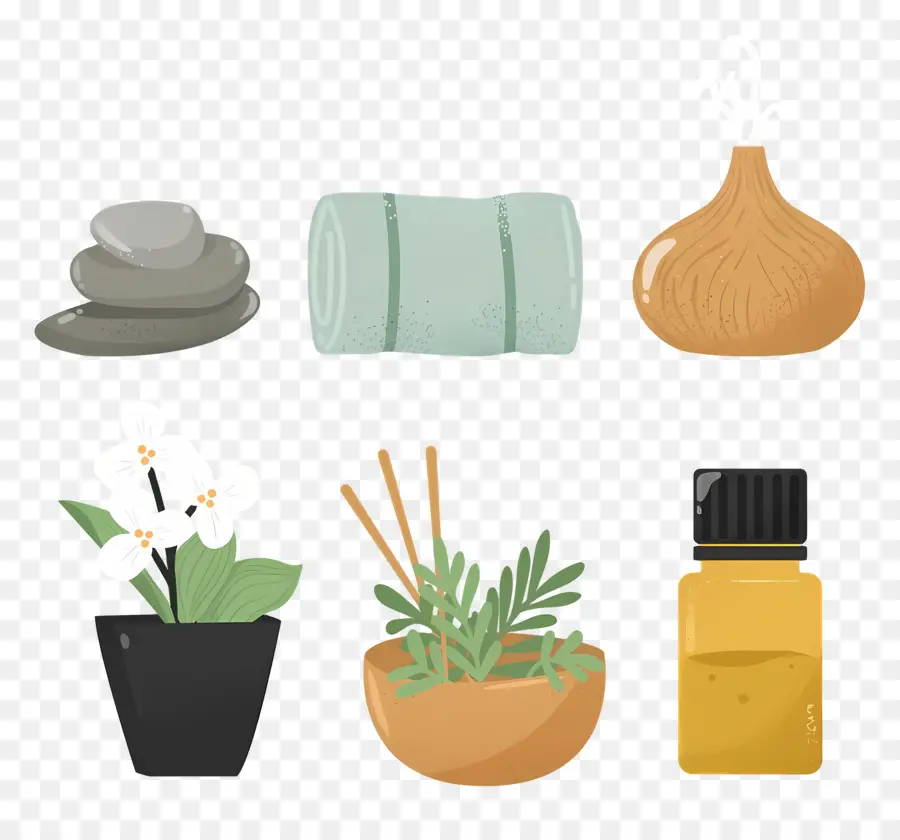 Elementos De Aromaterapia，Artículos De Spa PNG