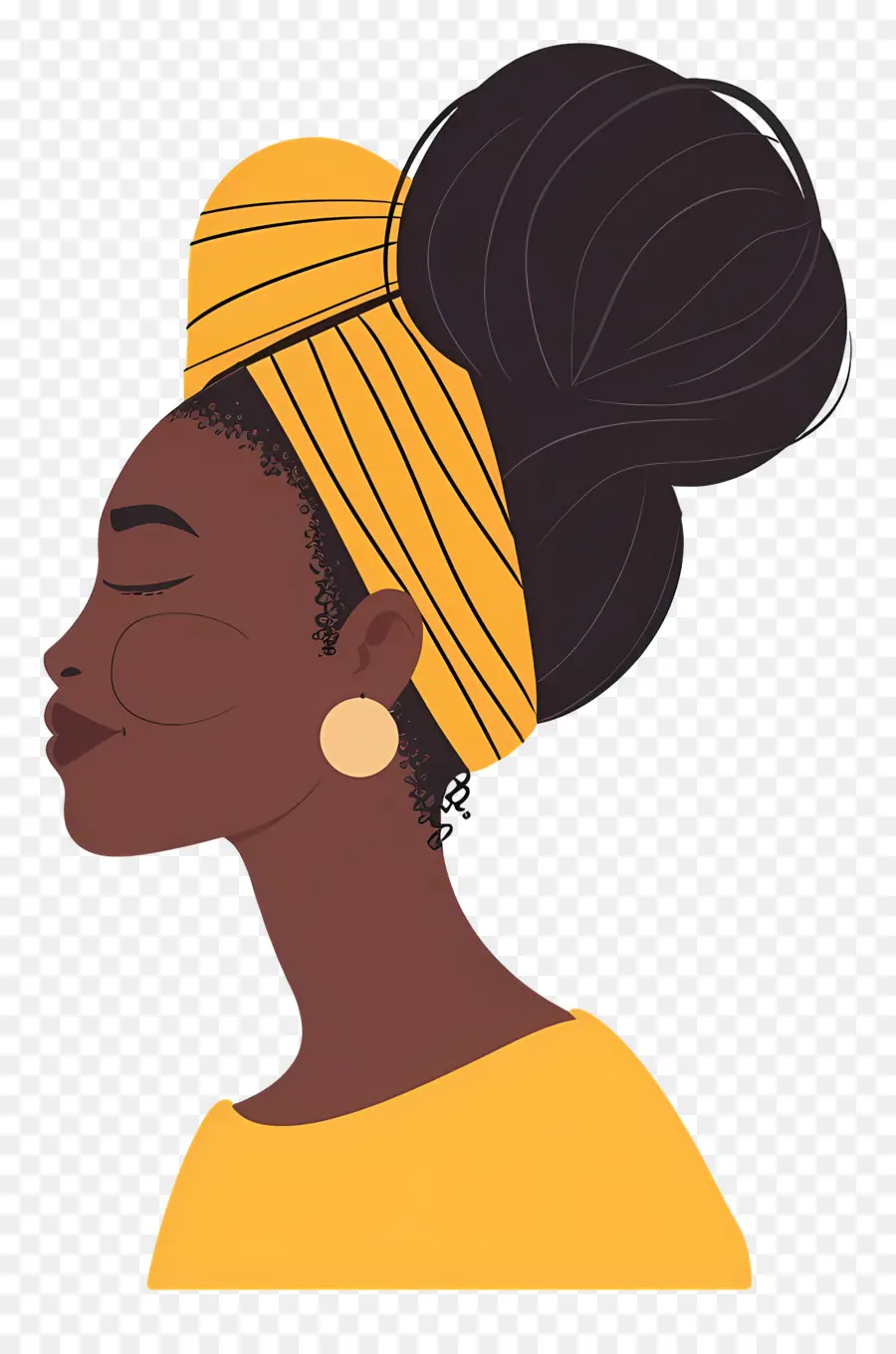 Mujer Africana，Mujer Con Diadema PNG