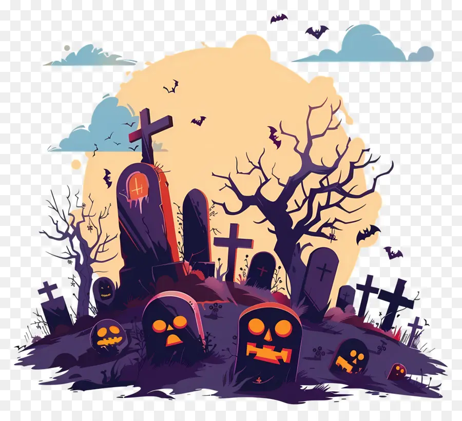 Cementerio De Halloween，Cementerio Embrujado PNG