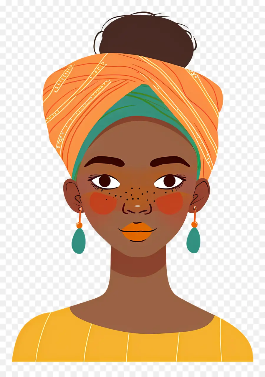 Mujer Africana，Mujer Con Diadema PNG