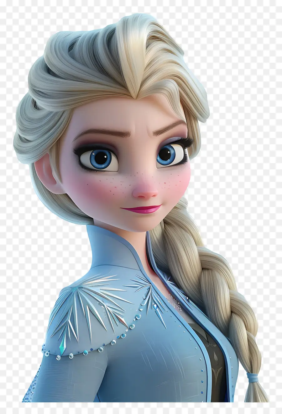 Princesa Elsa，Personaje De Trenza Rubia PNG