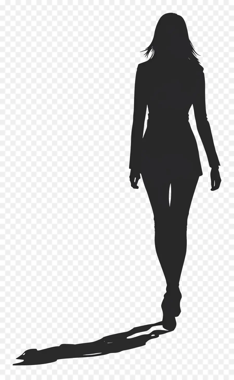 Caminando Silueta Femenina，Silueta Mujer PNG