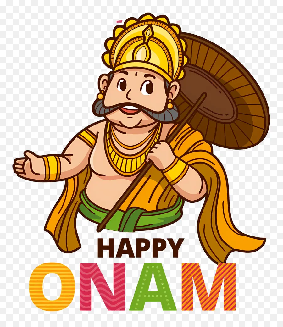 Feliz Onam，Rey Mahabali PNG