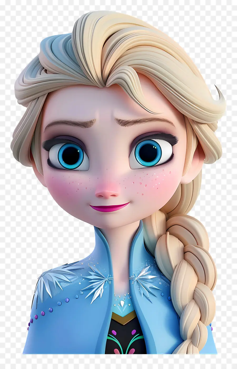 Princesa Elsa，Personaje De Trenza Rubia PNG