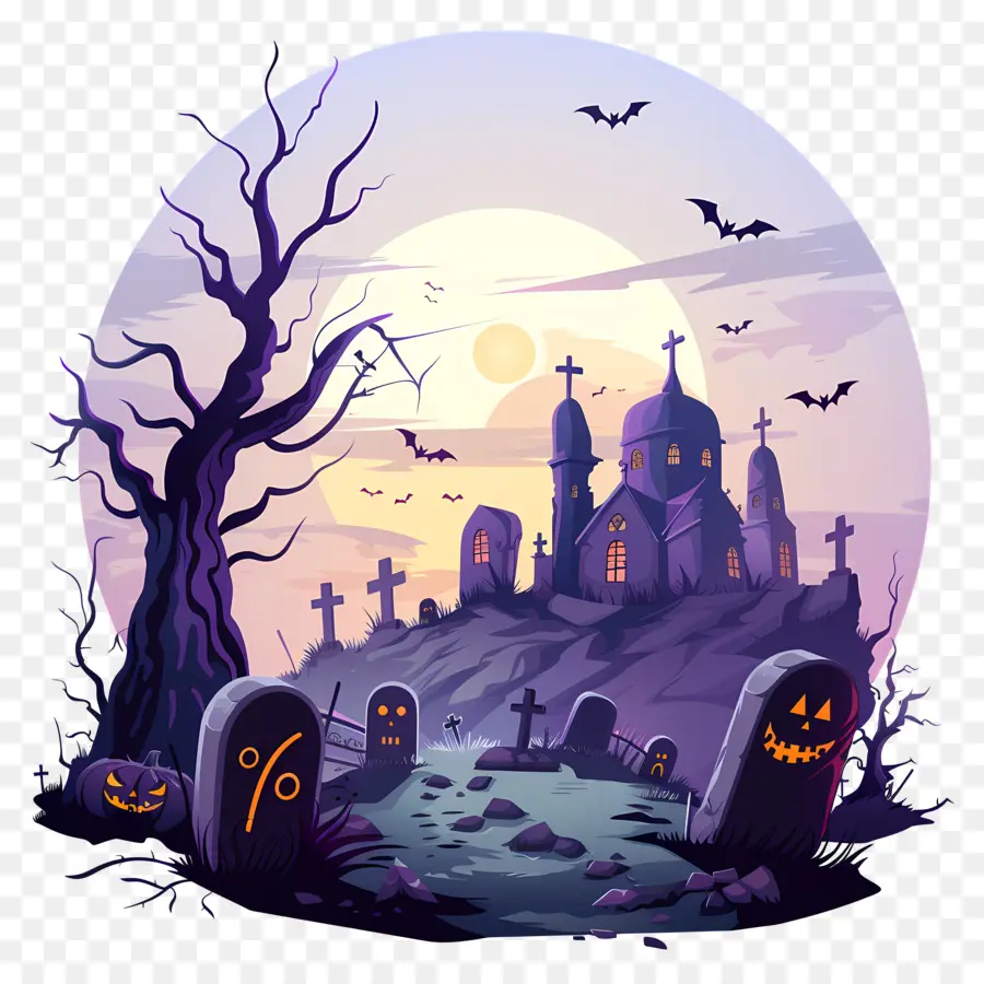 Noche De Halloween，Cementerio Embrujado PNG