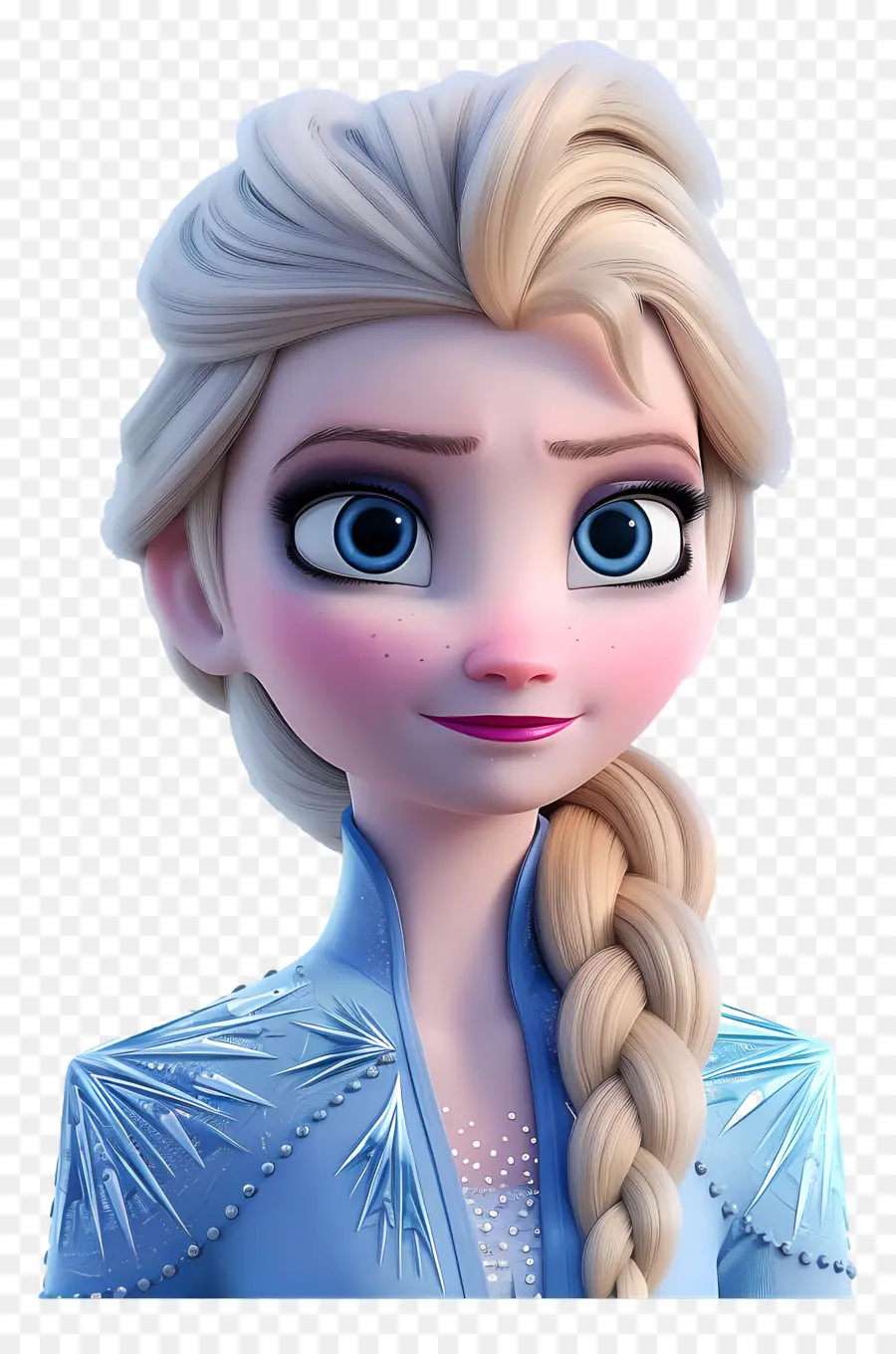 Princesa Elsa，Personaje De Trenza Rubia PNG