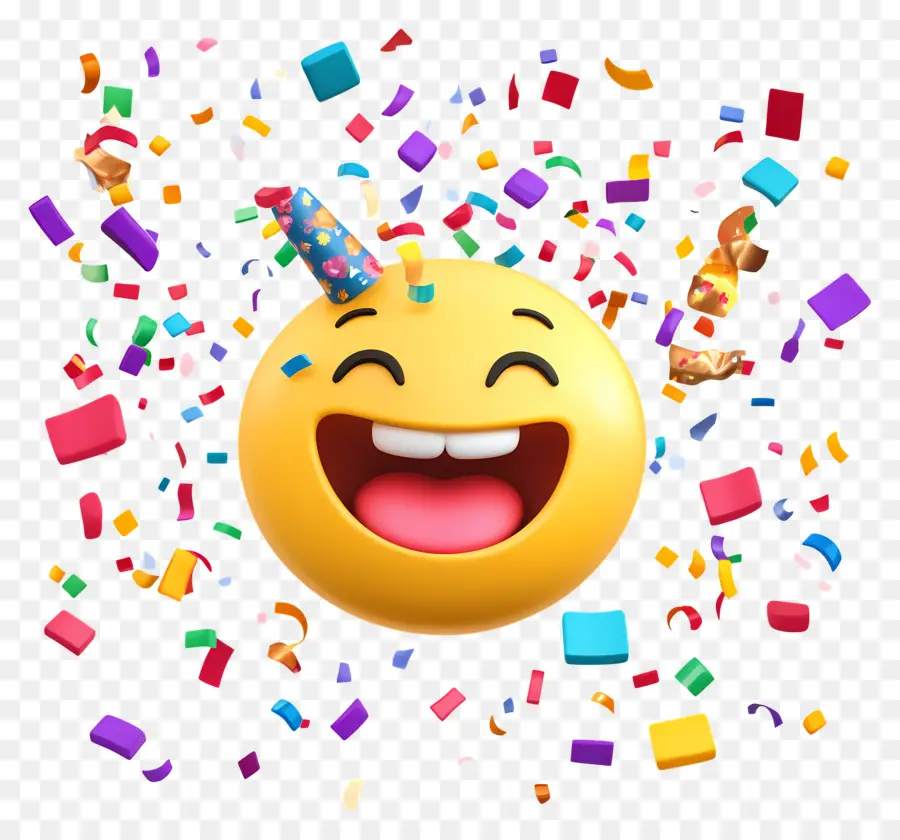 Cumpleaños Emoji，Emoji Feliz PNG