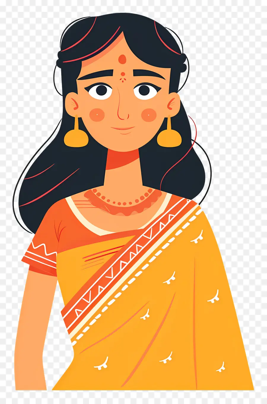 Mujer India，Mujer En Sarí PNG