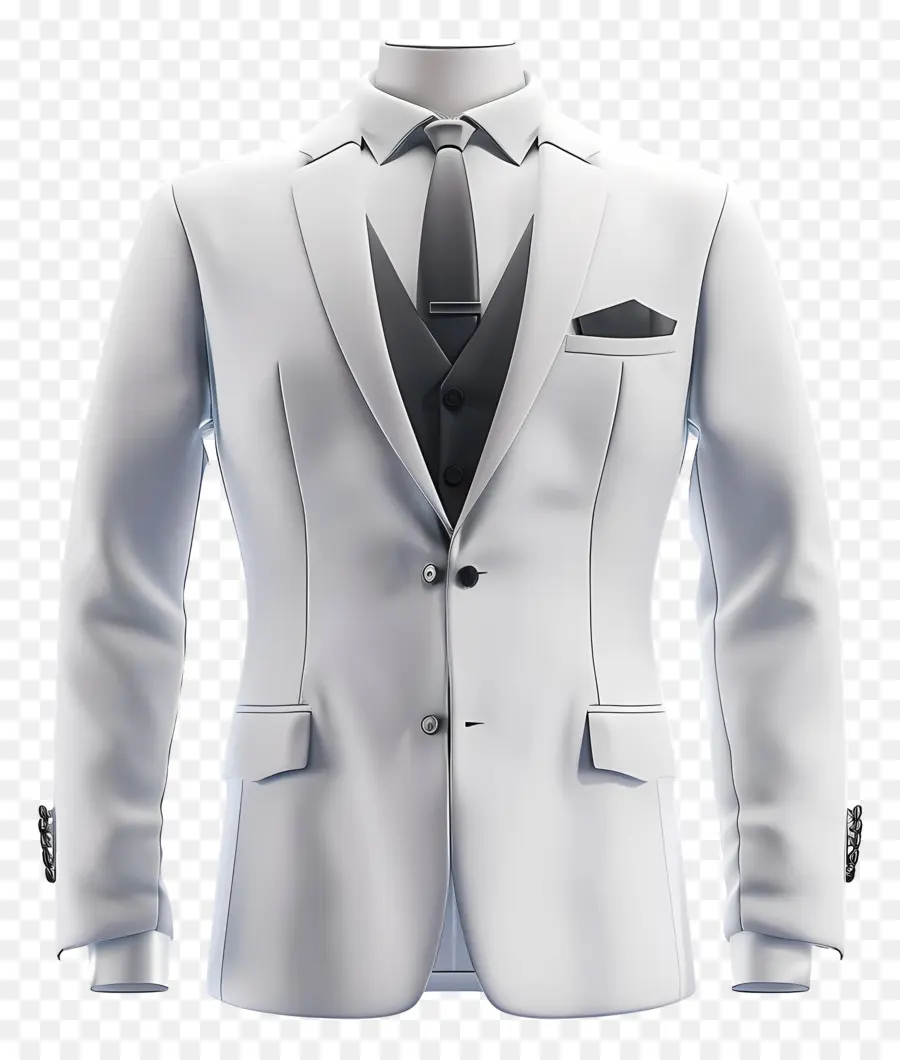 Vestimenta Formal Para Hombres，Chaqueta De Traje Blanca PNG