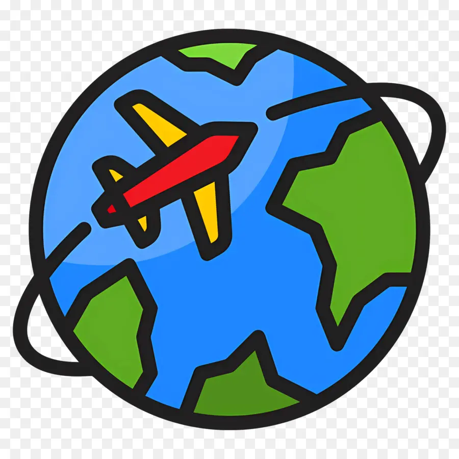 Viajar Por El Mundo，Globo Y Avión PNG