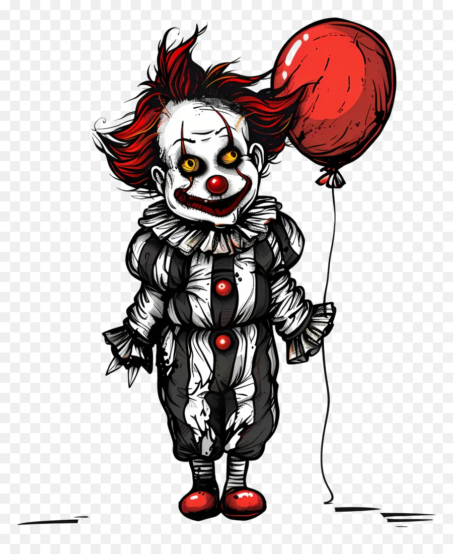 Payaso Aterrador，Globo PNG