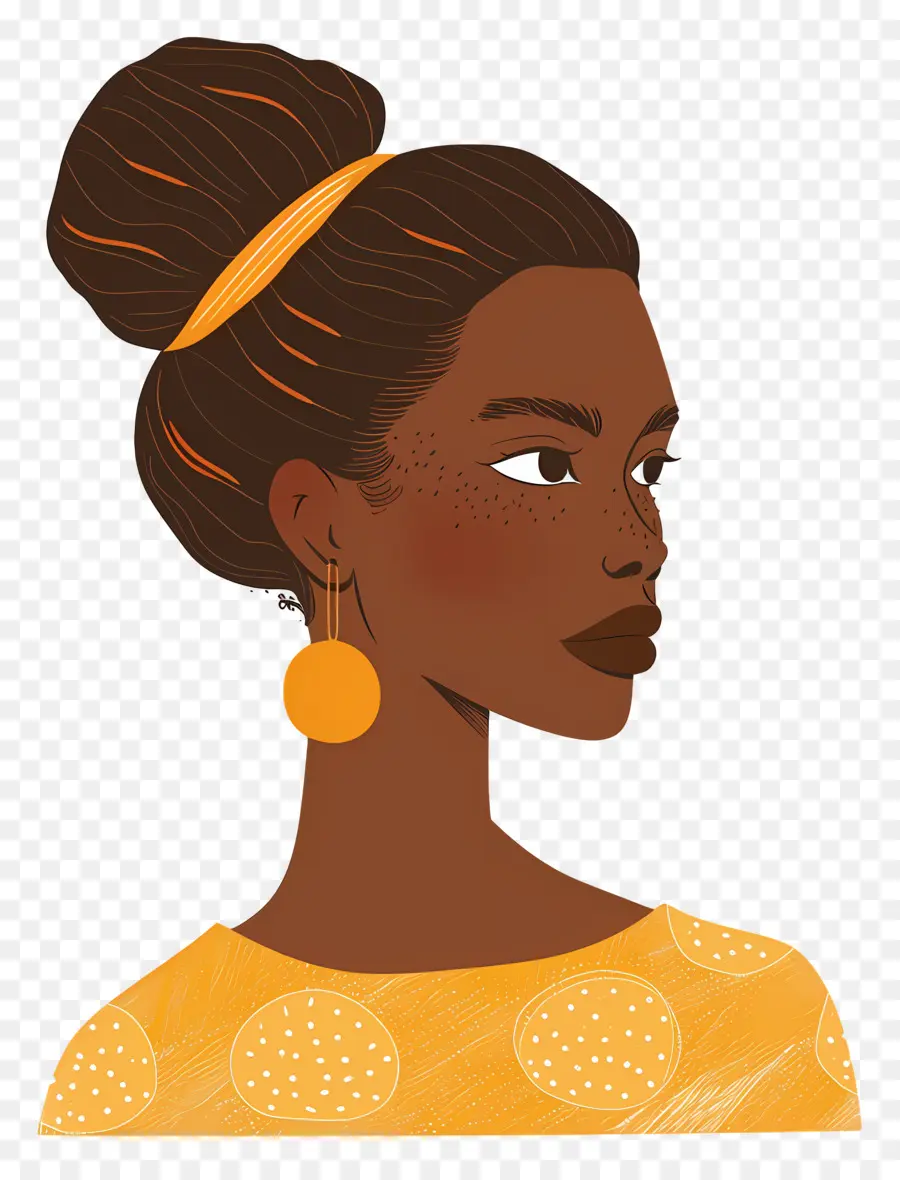 Mujer Africana，Mujer Con Diadema PNG