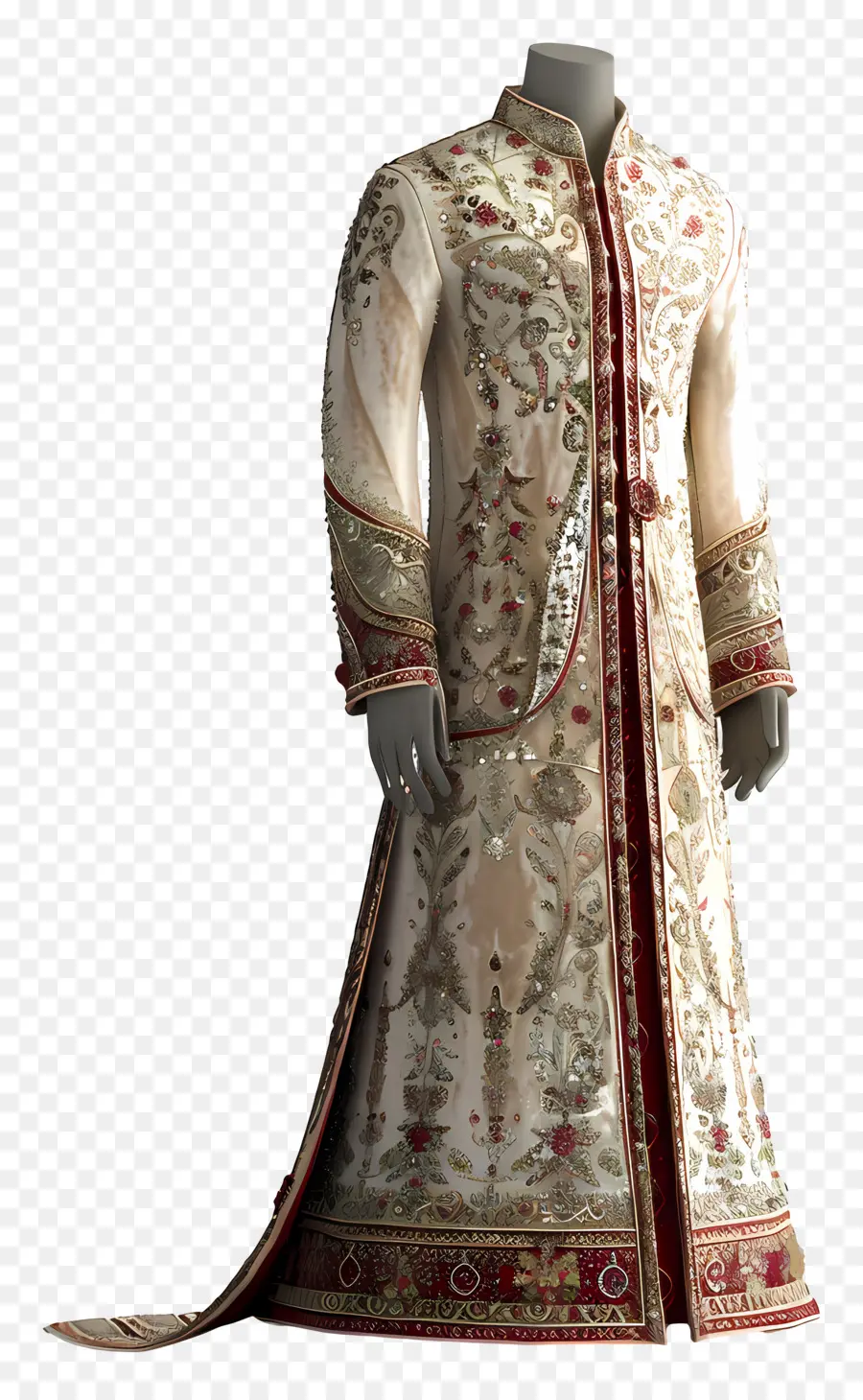 Ropa Formal India，Traje Bordado Tradicional PNG