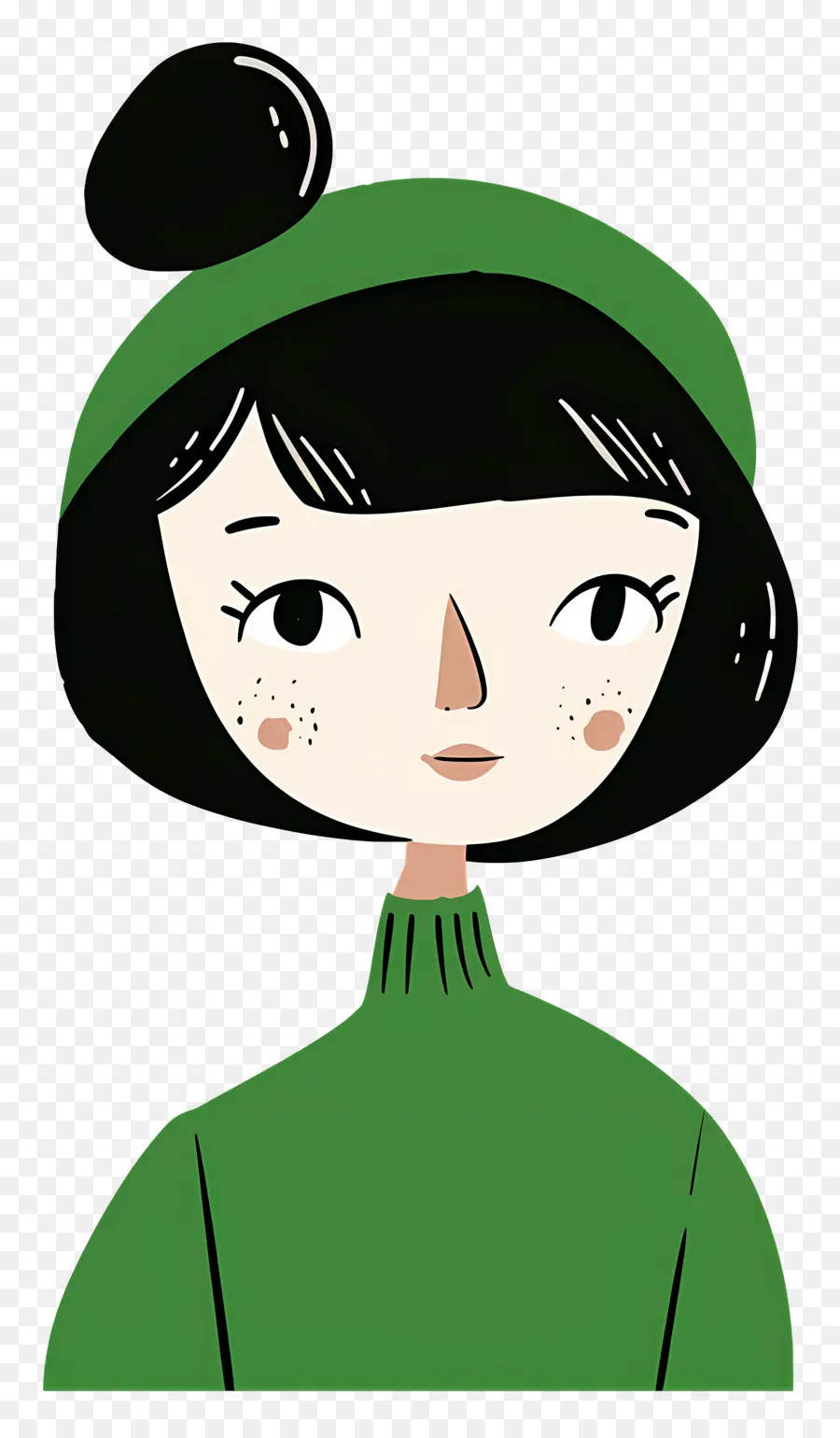 Mujer En Verde，Chica PNG