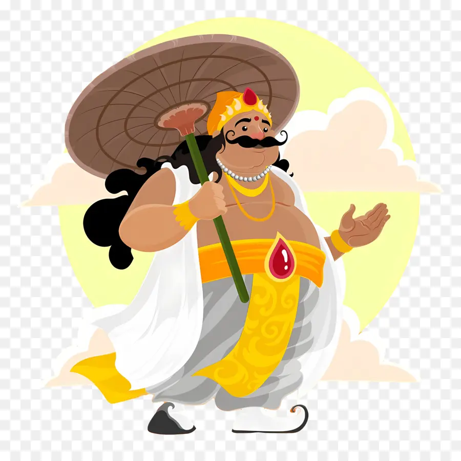 Mahabali，Rey Con Paraguas PNG