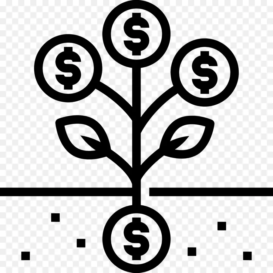 Inversión Semilla，árbol Del Dinero PNG