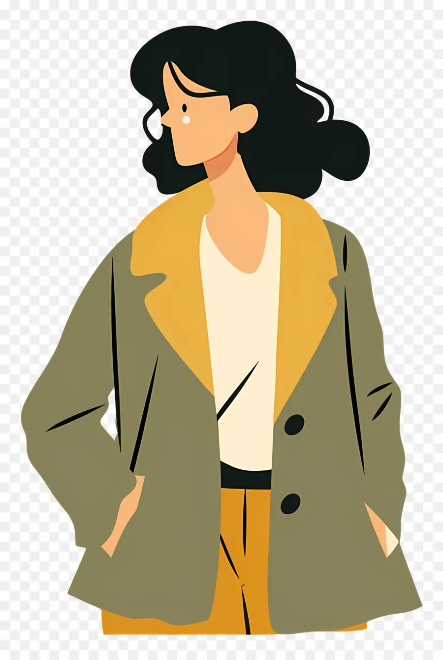 Mujer En Chaqueta，Mujer PNG