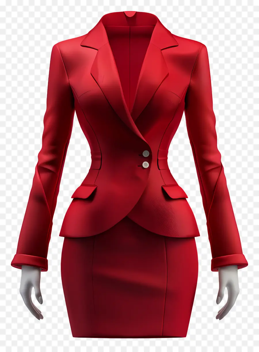 Vestimenta Formal Mujer，Chaqueta Roja PNG