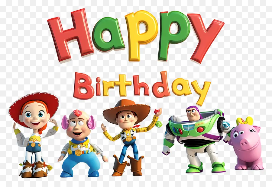 Cumpleaños，Personajes De Toy Story PNG