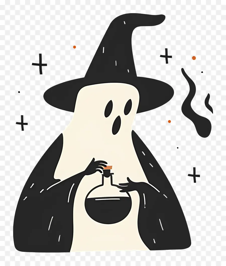 Poción Para Agitar Fantasmas，Fantasma Con Poción PNG