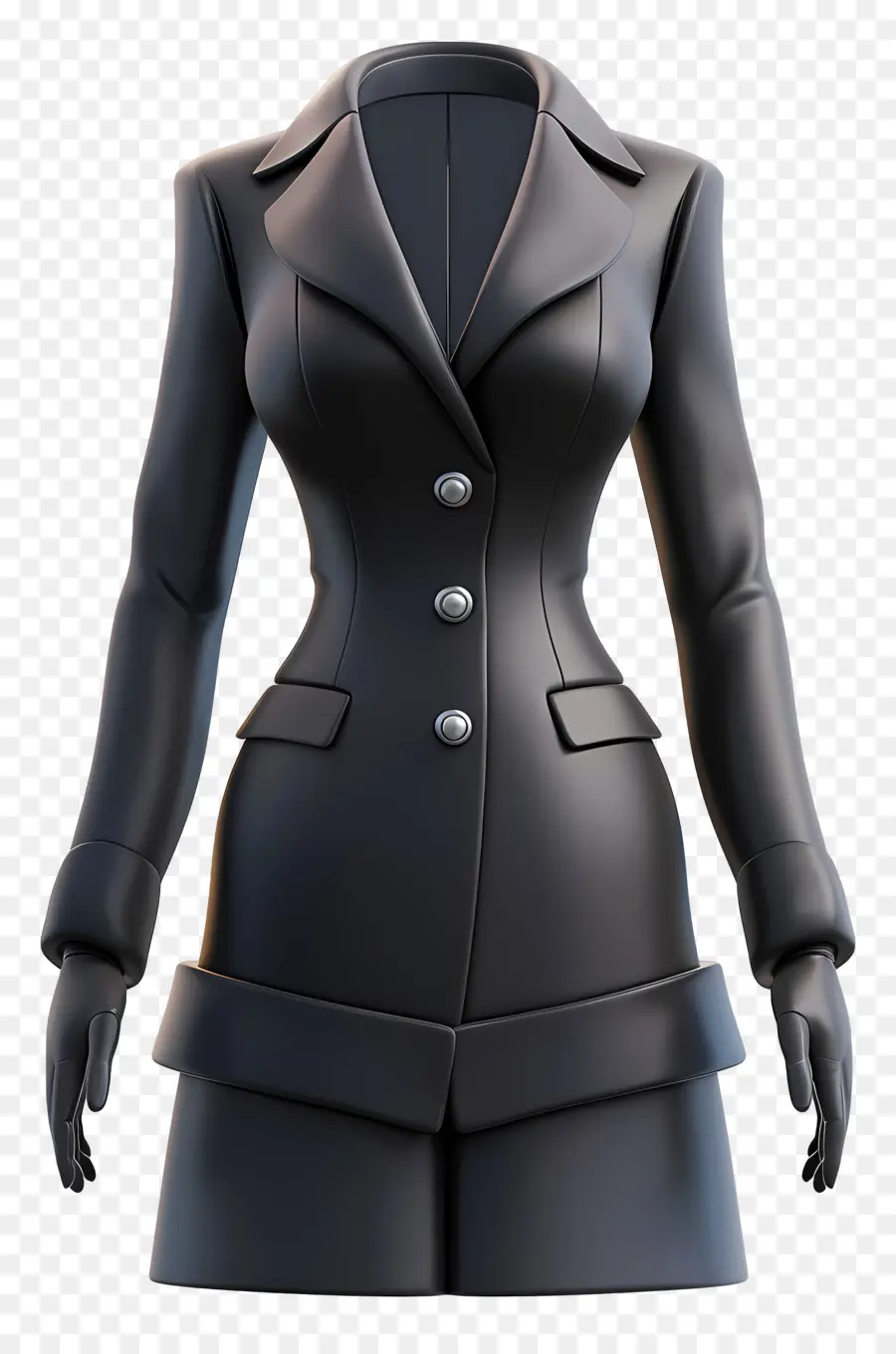 Vestimenta Formal Femenina，Abrigo Negro PNG