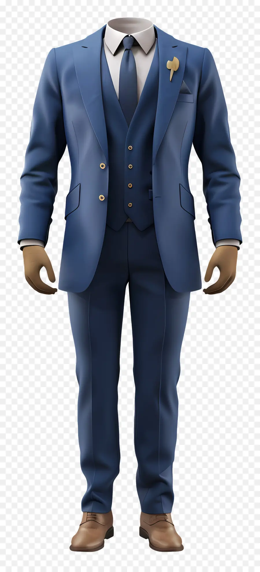 Vestimenta Formal Para Hombres，Traje Azul PNG