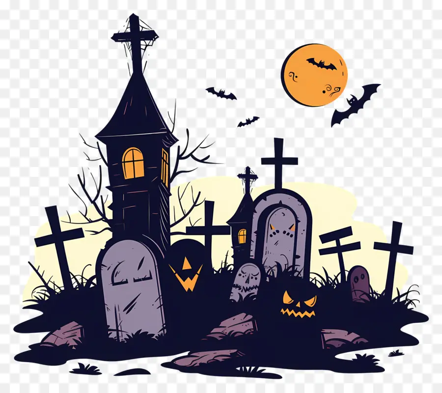 Noche De Halloween，Cementerio De Zombis PNG