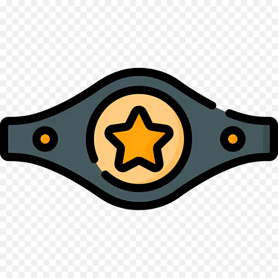 Cinturón De Campeón，Emblema Estrella PNG