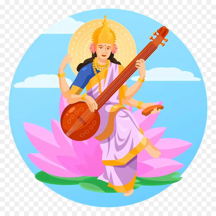 Saraswati，Diosa Saraswati PNG