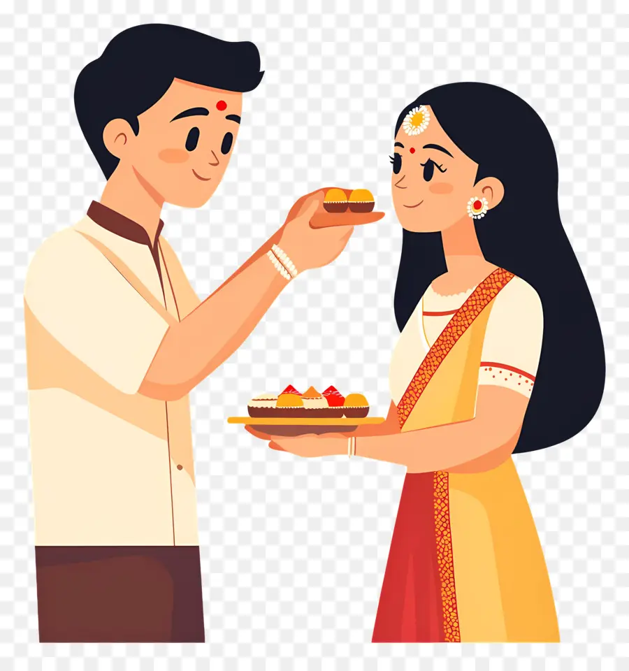 Feliz Raksha Bandhan，Pareja PNG